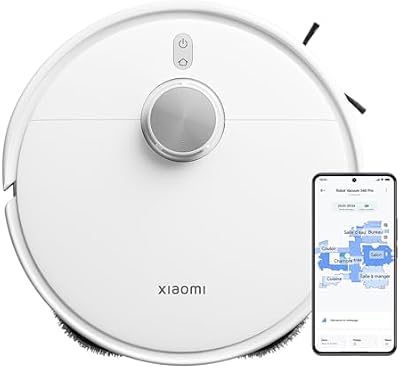 S40 Pro Aspirateur Robot, 15000Pa, Deux Bras Extensibles