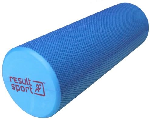 ResultSport EVA Foam Roller - 45 and 90cm - With A3 Instructions Poster - Yoga, Pilates, Myofascial Release, Muscle Pain relief, IT Band, Trigger Point Massage, Stiffness Relief