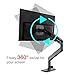 Bestand Monitor Arm, INI Premium Aluminum Gas Spring Monitor Desk Mount Holds 10