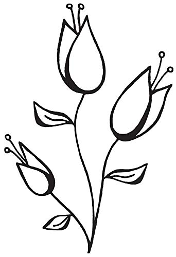 Darkroom Door Fresh Buds Cling Stamp 4.5"X3"