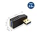 Cable Matters 2-Pack 90 Degree Right Angle USB Adapter Gender Changer