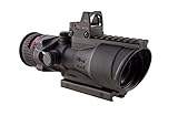 Trijicon TA648RMR-308 ACOG 6x48 Machine Gun Optic, Dual Illuminated Red Chevron .308 Ballistic Reticle, M1913 Rail, 6.5 MOA RMR Sight
