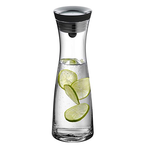 40 Ounces Borosilicate Glass Pitcher with Lid, Water Carafe Jug for Hot/Cold Water, Ice Tea and Juice Beverage
