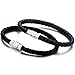 Jstyle 28Pcs Braided Leather Bracelet for Men Women Wooden Beaded Cuff Wrap Bracelet Adjustable