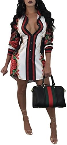 Playworld Womenโs African Print T Shirt Dress Bohemian Casual Mini Dress