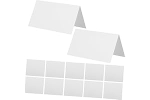 OSOLADY 100pcs White Blank Place Cards Printable Name Tags for Wedding Party Seating Dinner Table Setting