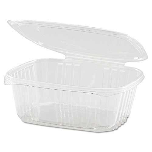 Secure Seal AD32 32-Ounce Capacity 7.25-Inch Length by 6.38-Inch Width by 2.63-Inch Height Clear Color 1 Compartment Plastic Regular Lid Hinged Deli Container 100-Pack (Case of 2)