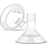 Maymom MyFit Comfy Series 21 mm Two-Piece Design Breastshield Compatible with Medela Breast Pump Parts; Replace Medela Shield