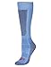 Hot Chillys Women's Mid Volume Sock,Sky/Heather,Medium