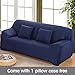 Boshen Stretch Seat Chair Covers Couch Slipcover Sofa Loveseat Cover 9 Colors/4 for 1 2 3 4 Four People Sofa + 1 Pillowcase