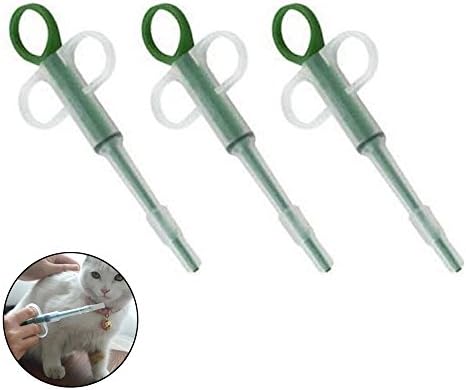 LANDGOO Pet Pill Syringe Medical Feeding Tool with Soft Tip for Dogs Cats Pack of 3