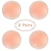 Nippleless Covers, Pasties, Silicone Reusable Breast Pasties Adhesive Bra (2 Round)