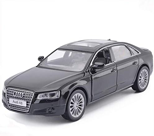 GXL- 1:32 Audi A8 Simulation Alloy Toy car Model Static car Model Gift Model Jewelry ( Color : Black )