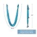 CO-Z Aerial Yoga Swing Sling Strong Yoga Hammock Kit Set Trapeze Inversion Exercises Include Ceiling Mounting Kit and 2 Extensions Straps (Blue)