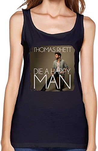SALA Women's Thomas Rhett Die A Happy Man 2015 Poster Tank Top L Black