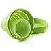 Meeeno Collapsible Silicone Cup for Sterilizing and Storing Menstrual Cup, Reusable and Foldable for Camping Hiking Travel and Outdoors