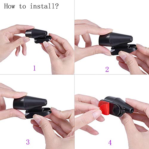 BingSnow 8 Pack Deer Whistles, Deer Whistles Use for Car Vehicles SUV Truck Motorcycle ATV with 8 Pack Extra Bases (Carry Product Instruction)