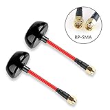 Makerfire 2pcs 5.8GHz FPV Antenna Circular Polarized TX RX RHCP RPSMA for FPV Racing Drone Like QAV250