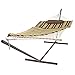 Best Choice Products® Cotton Rope Hammock & 12 Feet Steel Stand Combo w/ Stripe Pad and Pillow