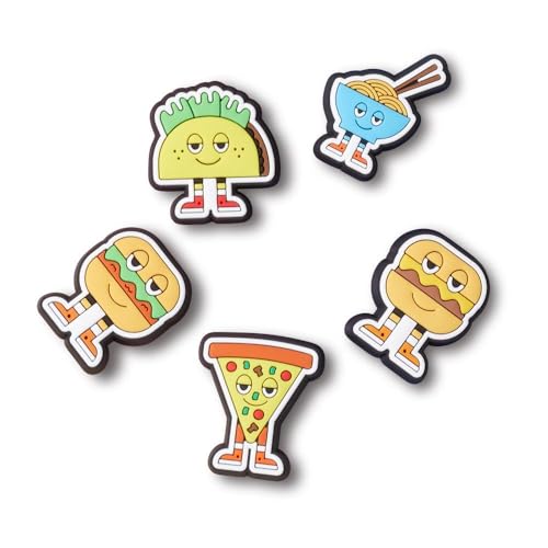 Crocs Jibbitz Shoe Charm 5-pack | Personalize With Jibbitz for Crocs, Charme de chaussure Unisexe, Chill Foods,