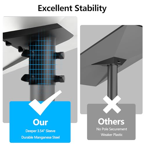 Starlink Gen 3 Tube Adapter Holder for Starlink Gen 3 Pole 28-54mm | Support for Starlink Gen 3, V3 roof mounting plate, compatible with standard antenna, tube is not included