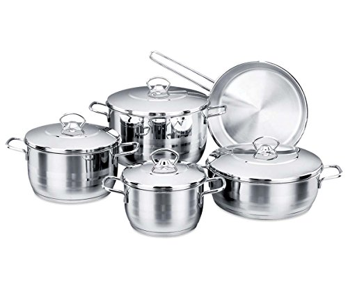Korkmaz Astra 9 Piece High-End Stainless Steel Cookware Set