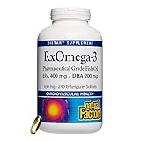 Natural Factors - RxOmega-3 EPA 400mg/DHA 200mg, Pharmaceutical Grade Fish Oil, 240 Soft Gels