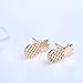 Cute Pineapple Fruit Earring Fashion Jewelry Best Friend Gift Earring for Girls and Women Gold
