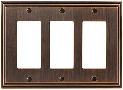 Mulholland 3 Rocker Oil-Rubbed Bronze Wall Plate