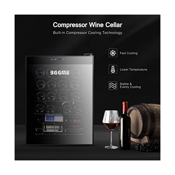 BGGME-20-Bottle-Compressor-Wine-Cooler-Freestanding-Red-and-White-Wine-Cellars-Countertop-Champagne-Chiller-with-LED-Temperature-Display-Quiet-Operation-Fridge