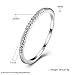 Eternity Love Women's Wedding Band Stackable Ring Round Brilliant Cubic Zirconia Rose White Gold Plated Engagement Promise Anniversary Ring