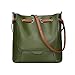 S-ZONE Women's Fashion Genuine Leather Tote Shoulder Handbag Crossbody Purse