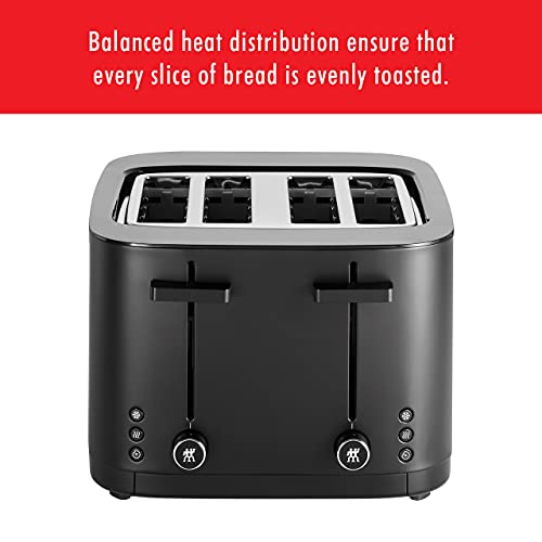 ZWILLING Enfinigy Cool Touch Toaster 4 Slice with Extra Wide 1.5" Slots