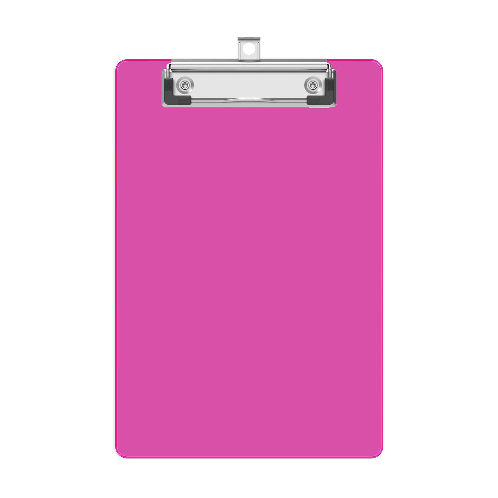 Photo 1 of Juvealoe A5 Small Clipboard, 6 x 9 Plastic Mini Red Colored Clip Boards with Low Profile Clip, Half-Letter Size for Classroom, Teacher, Students, School & Office Supplies