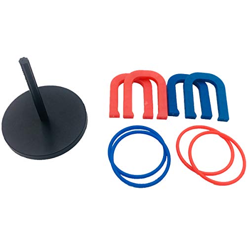 image for TaktZeit Horseshoe Set Plastic Ring Toss Game Set Indoor Desktop Plast