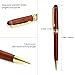 Ballpoint Pens, Cambond Gift Pen Set Natural Handcrafted Wood Black Ink Ballpoint Pen Office Luxury Retractable Roller Ball Pens (1.0mm) Signature Executive Business for Men Women (Rosewood)