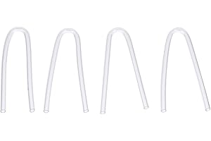 Hemobllo BTE Earmold Hearing Aid Tubes - 4 Pcs Clear Tubing Replaceable BTE Hearing Aid Earmold Tube PVC Tubing Earmold Aid T