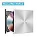 External Blu ray Drive DVD/BD Player Read Portable Blu-ray Drive USB3.0 and Type-C Port, Suitable for Windows XP/7/8/10 MacOS for MacBook PC,Silent Highspeedul