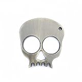 Partstock(TM) Metal Skull Keychain Keyrings Self Defense Emergency Survival Tool fits perfectly in the palm of your hand.