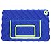 Gumdrop Cases Hideaway Stand for Apple iPad Mini 4 (Late 2015) A1538 A1550 Rugged Tablet Case Shock Absorbing Cover, Royal Blue/Lime