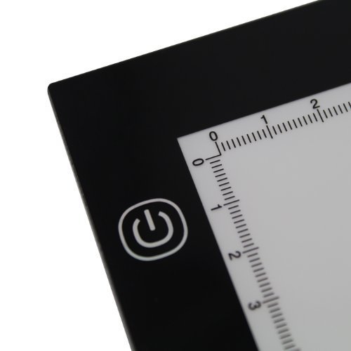 HUION 23.5 Inches (Diagonal Length) LED Tattoo Tracing Light Pad Translucent Tablet Copy Board with Multifunction Stander, Drawing Board Clip, Tracing Paper - A3 Holder