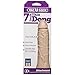 Doc Johnson Vac-U-Lock - 7 Inch Thin Dong - PVC - F-Machine and Harness Compatible Dildo - Vanilla