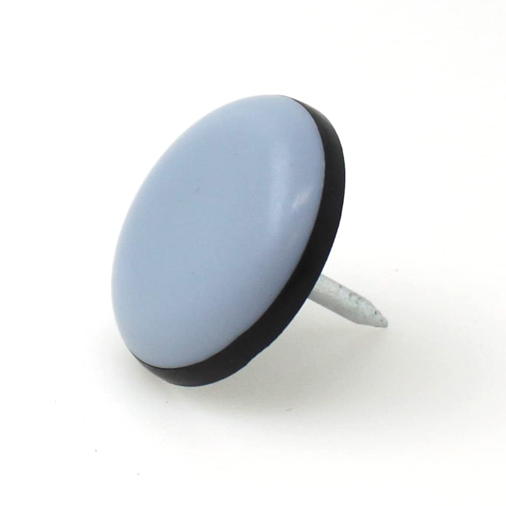 Qty: 24pcs - 20mm PTFE Teflon Nail-on Low Friction Furniture Glides - Round - by Lifeswonderful