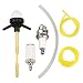K056704 Carburetor Primer Bulb + Fuel Filter Fuel Line for Poulan 577135901 Weed Eater FX26SCE SST25CE W25CBK W25CF W25CFK W25SB W25SFK String Trimmer ZAMA C1U-W49 C1U-W49B primary