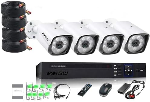 XBW 4Channel CCTV security Kit 1920X1080 Camera 4CH