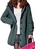 SKCUTE Fleeces Thicken Winter Warm Knitted Sweater Green