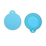 TIOVERY Pet Can Covers, Silicone Pet Food Can Lid Covers for Multiple Sizes Dog and Cat Can Tops (2 Pack)