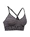Under Armour Women's Armour Seamless Streaky Heather, Carbon Heather/Charcoal, X-Large