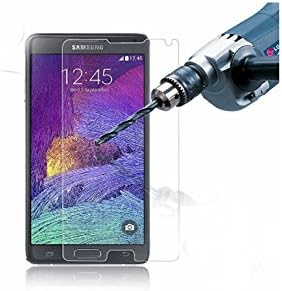 Ensure Life Galaxy Note 4 Tempered Glass Screen Protector 0.3 mm Round 9H Hardness Featuring Anti-Scratch