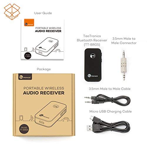 5 TaoTronics+Bluetooth+Receiver+Hands+Free+Streaming